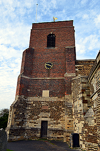 The west tower seen from the south March 2014